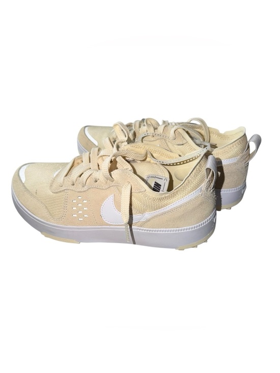 Nike Cream and White Platform Sneakers main image 6